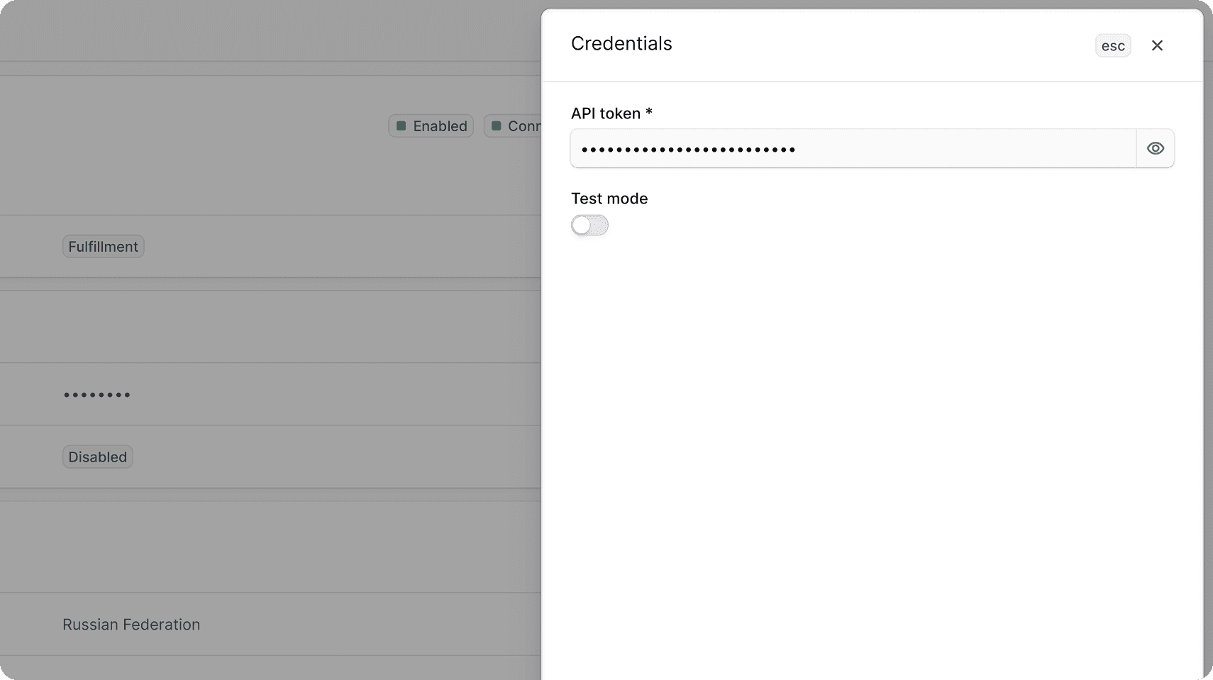 Edit ApiShip provider details