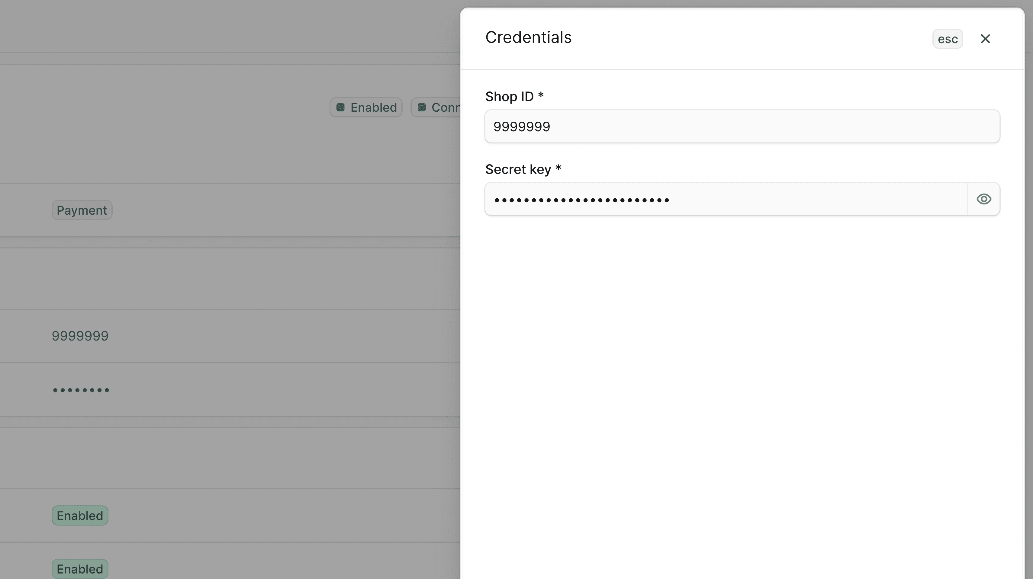 Configuring an integration