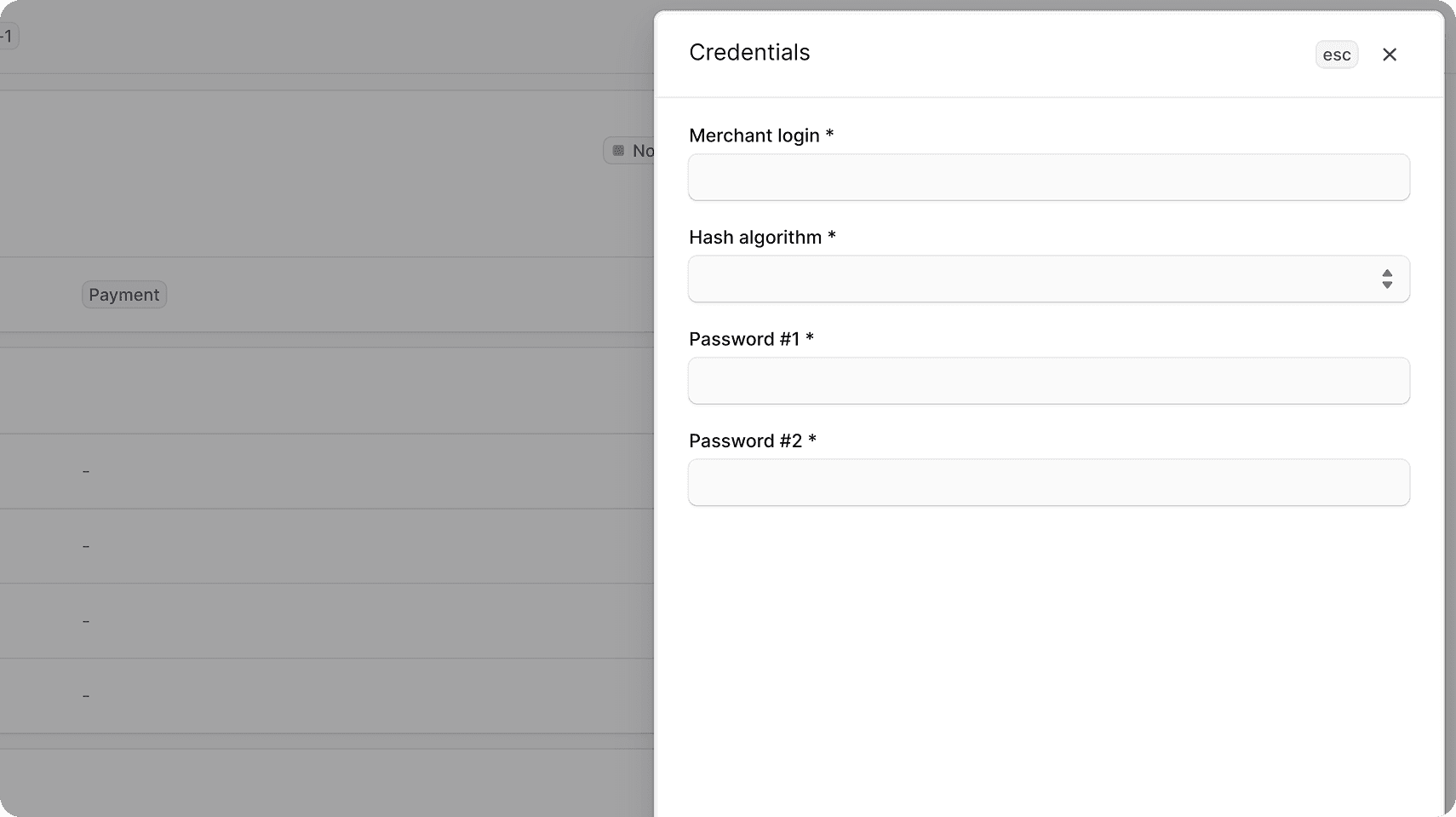 Edit Robokassa credential details