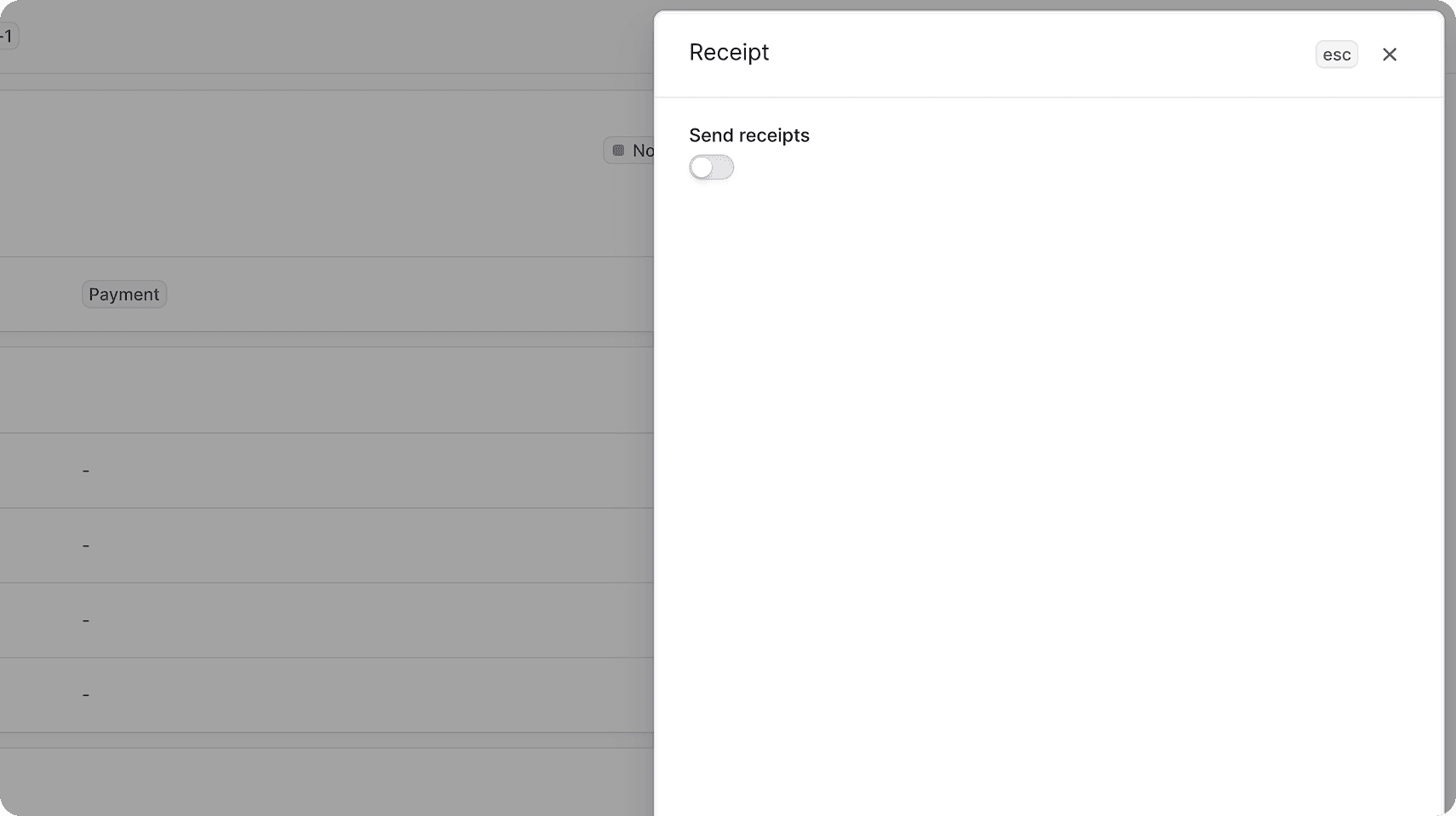 Edit receipt details