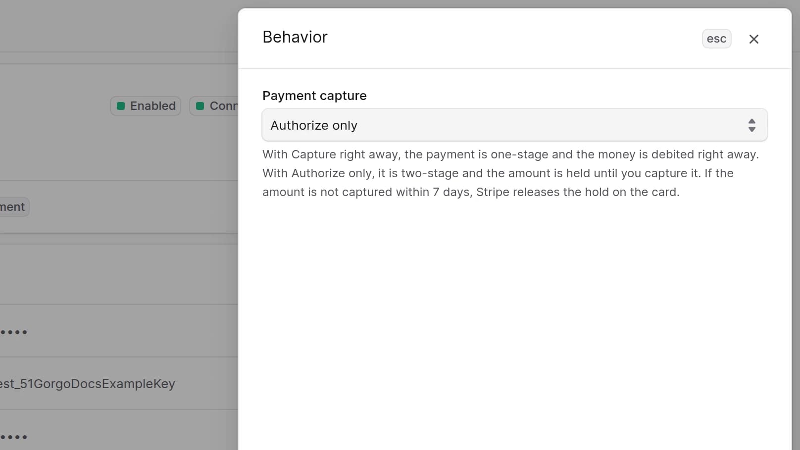 Edit behavior type