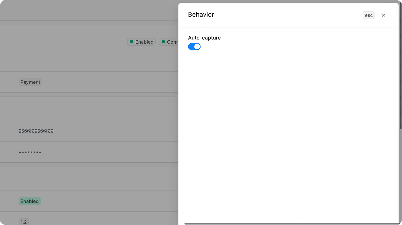 Edit behavior tsype