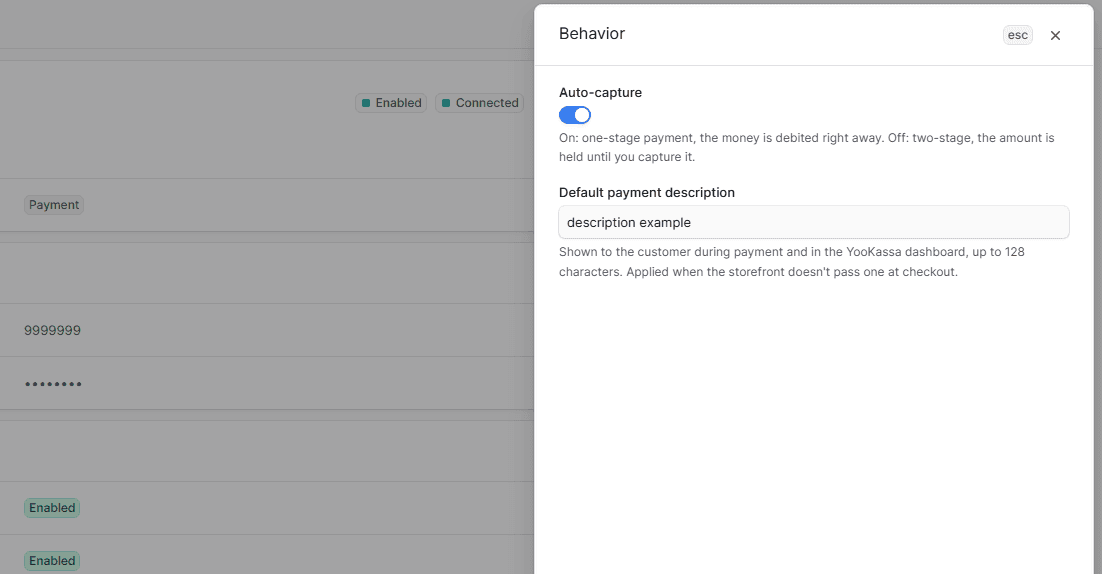 Edit behavior type