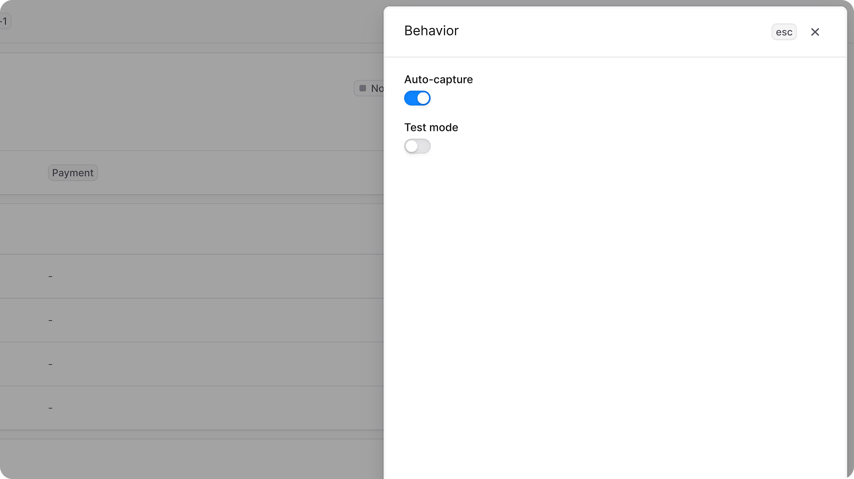 Edit behavior tsype