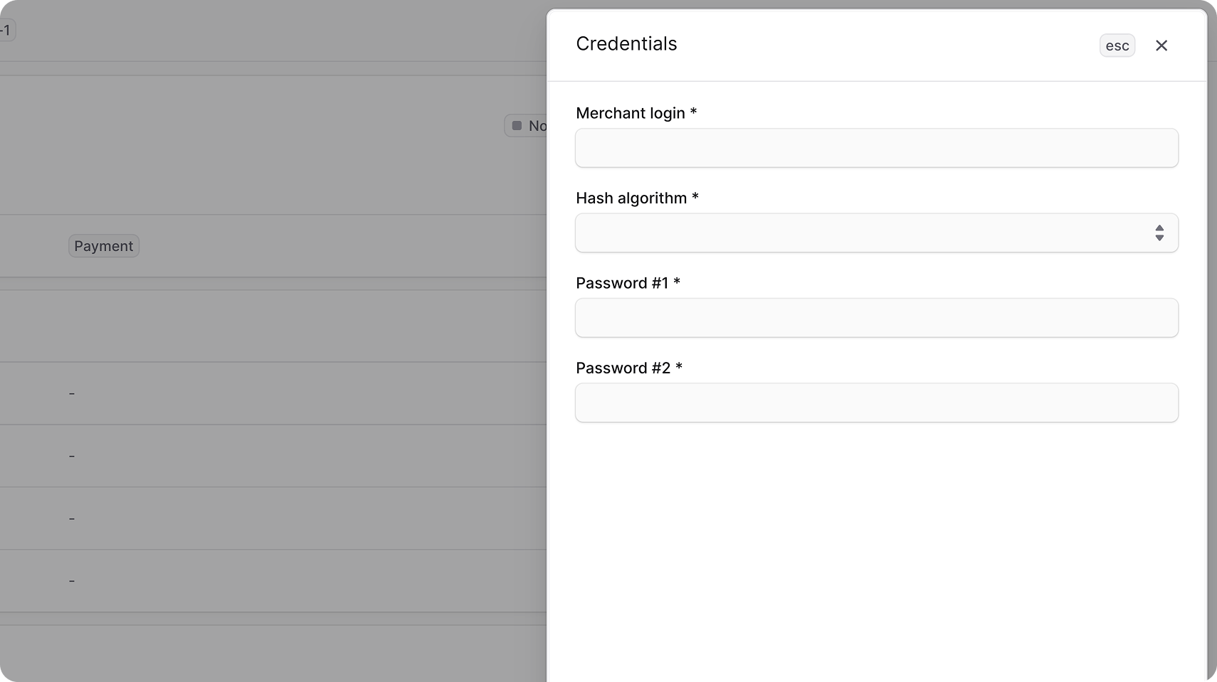 Edit Robokassa credential details