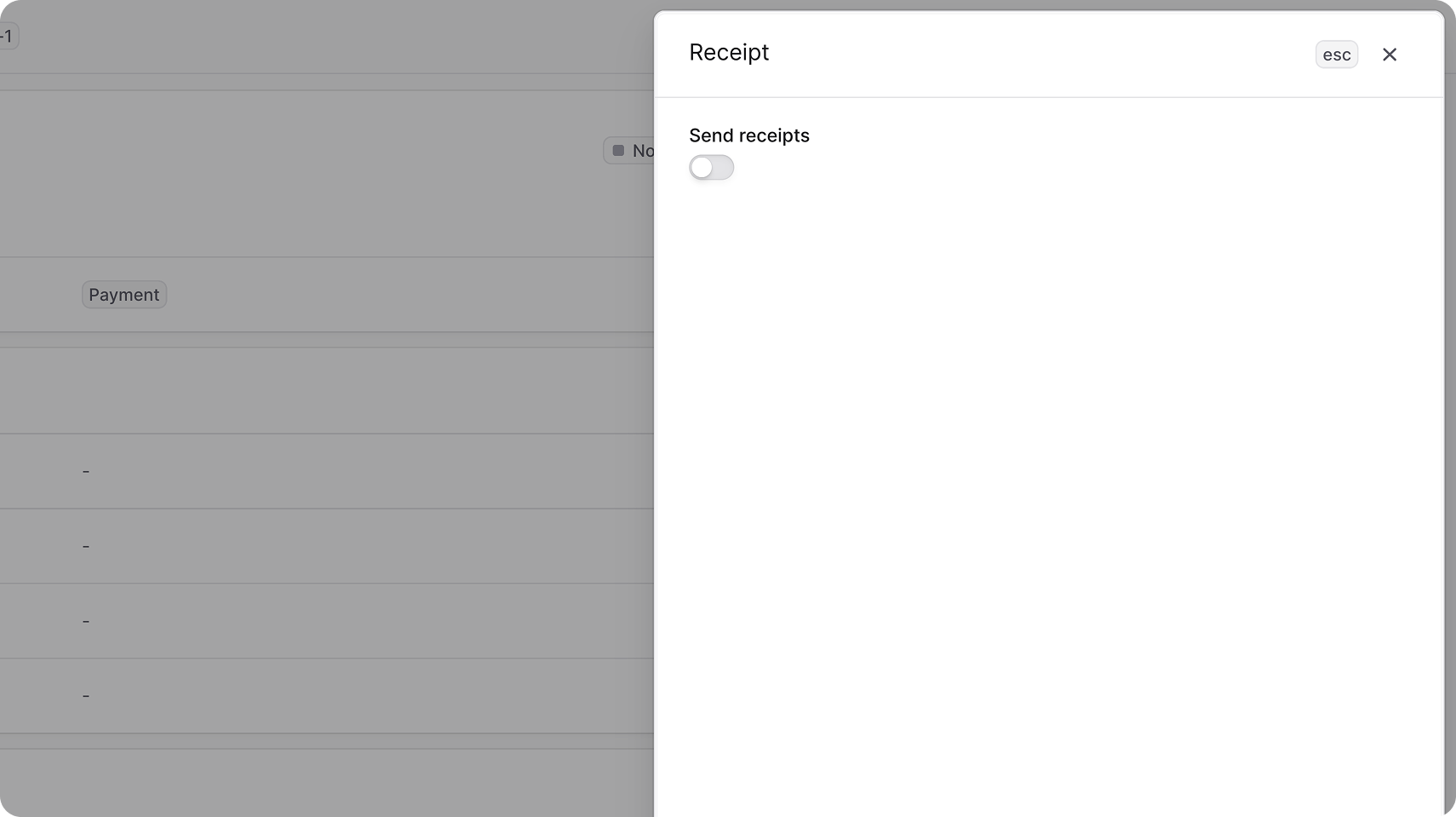Edit receipt details