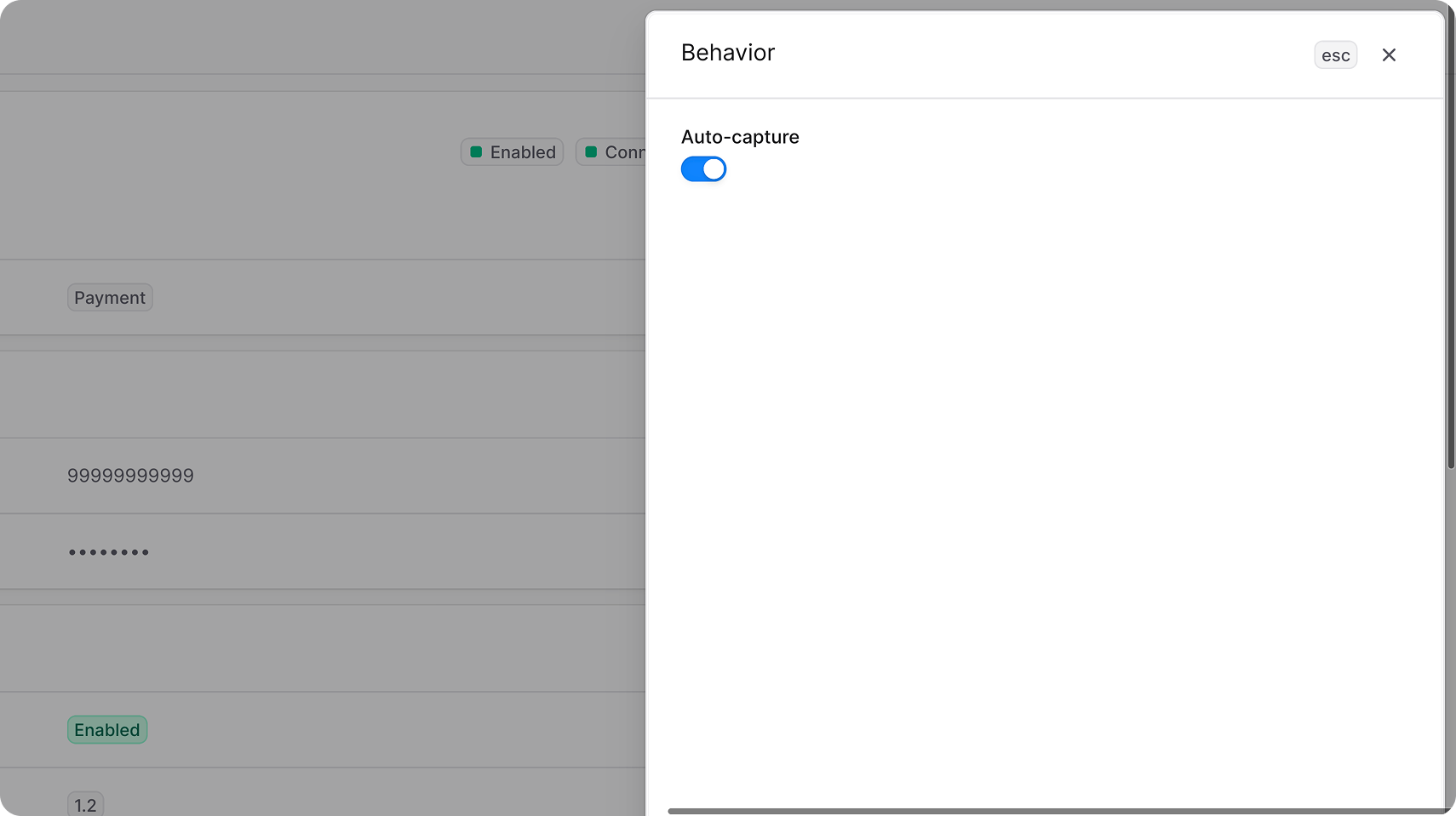 Edit behavior tsype