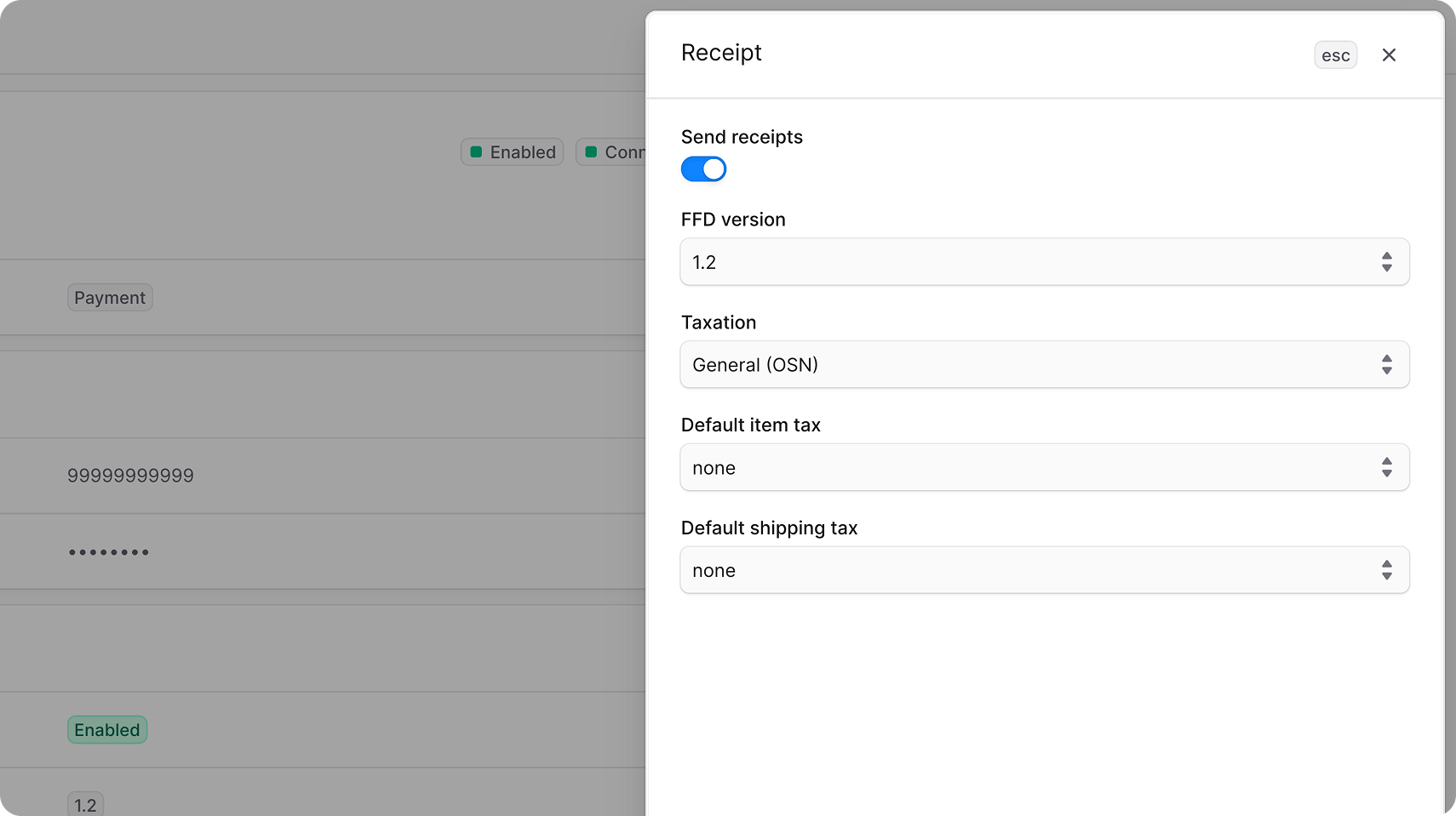 Edit receipt details