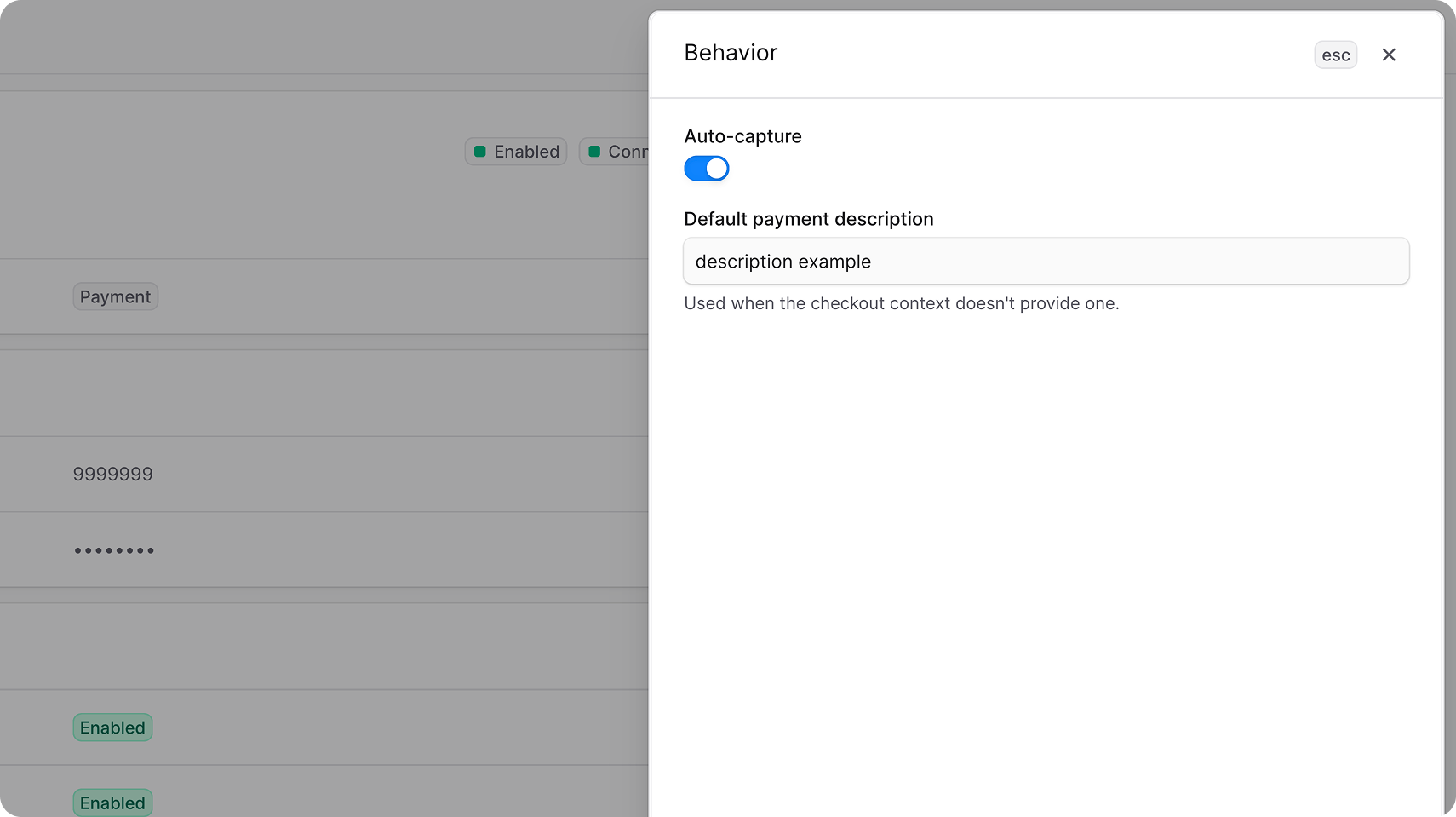 Edit behavior tsype